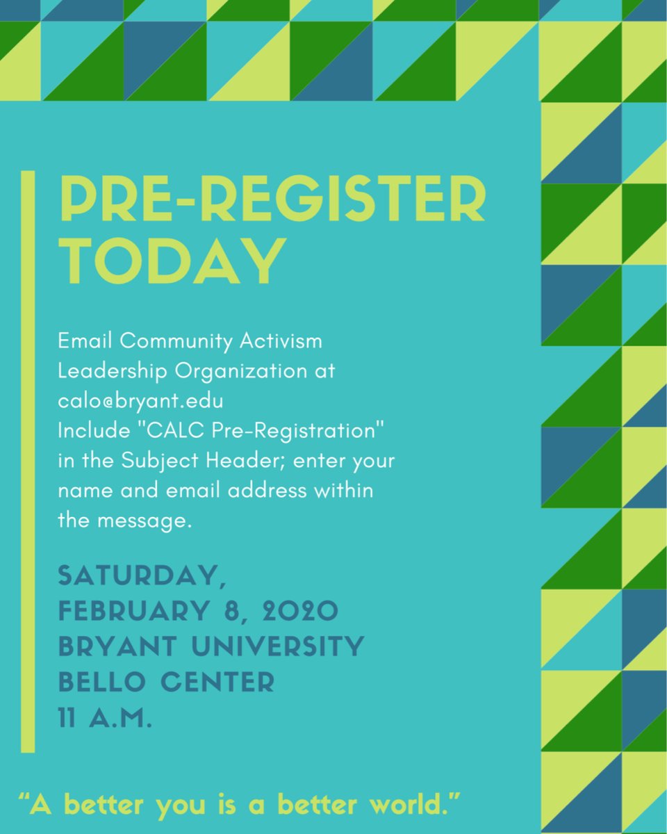 Coming next semester February 8, 2020.... But it is never too early to register!