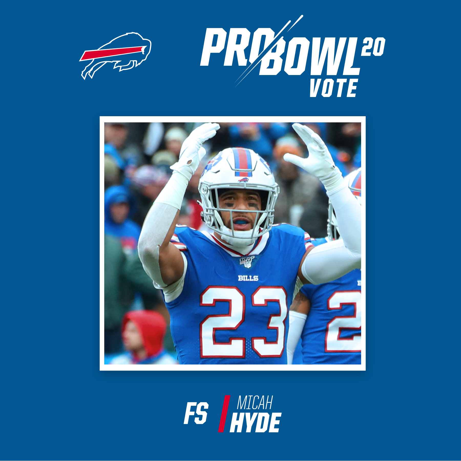 Buffalo Bills on Twitter: '1️⃣ RT = 1️⃣ Pro Bowl Vote! #ProBowlVote, @TreWhite16 #ProBowlVote, @Micah_Hyde #ProBowlVote, @J_Poyer21  #ProBowlVote