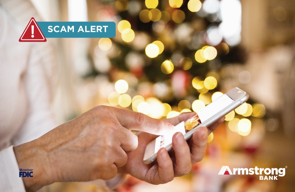 ArmstrongBank's tweet photo. BEWARE: Fraudsters will often impersonate a financial institution via text message, asking for you to send back personal information such as account numbers, Debit Card numbers, or PINs. Please remember to NEVER share account-related information via text message. https://t.co/8Dh1HPNW8n