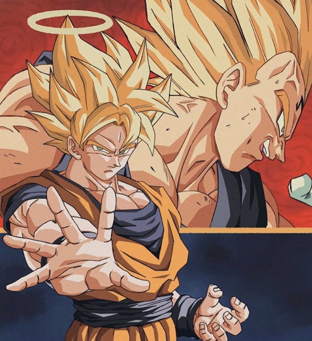Tony_Mr_P's tweet photo. Cat.Destroyer nous sert encore une petite merveille sur instagram ! Majin Vegeta Vs Goku !
#DragonBallZ #CatDestroyer https://t.co/qS4xCtoLZt