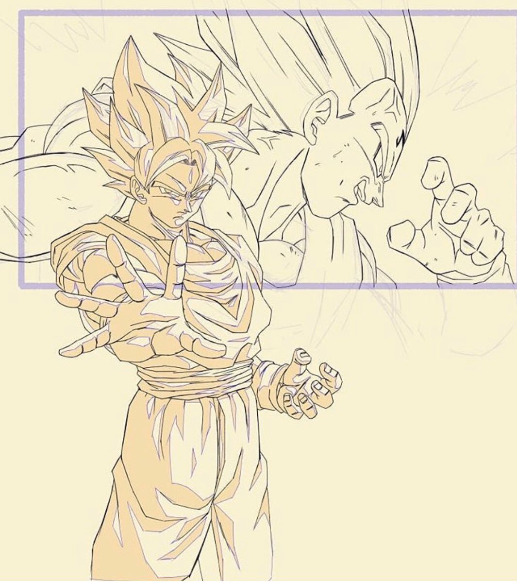 Tony_Mr_P's tweet photo. Cat.Destroyer nous sert encore une petite merveille sur instagram ! Majin Vegeta Vs Goku !
#DragonBallZ #CatDestroyer https://t.co/qS4xCtoLZt