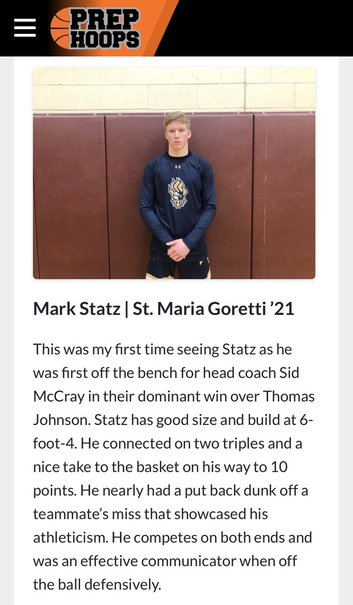 GorettiBball's tweet photo. @mark_statz played an great game in our win on Saturday - check out his write up from Prep Hoops!!  Keep working hard Mark!! #GorettiHoops🏀 https://t.co/93mqiVoFuQ