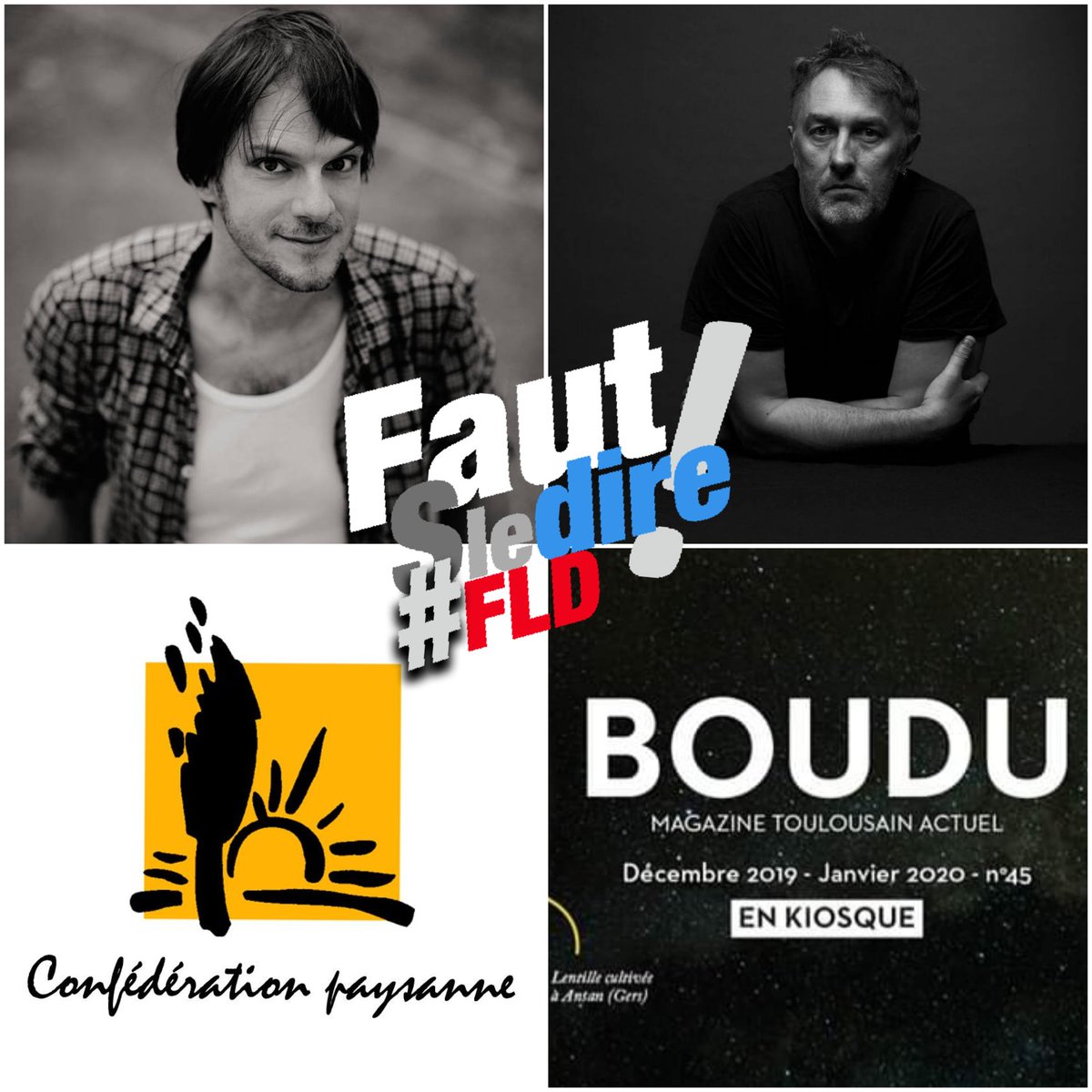 🔴 CE JEUDI 12 DÉCEMBRE 2019 DANS @fautsledire sur @RadioOccitania : 
➡️ @yanntiersen 
➡️ Olivier Cussac
➡️ @Boudumensuel
➡️ @ConfPaysanne 
#fld #fautsledire #radiooccitanie