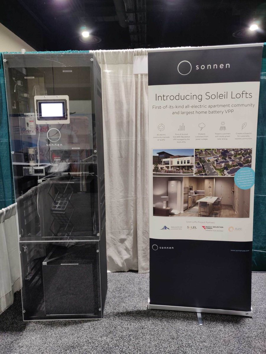 SonnenUSA's tweet photo. What a gorgeous stage to stand on at the @TecHomeBuilder Summit! We’re here all day today and tomorrow in booth #702. Come say 👋
#energyisyours #energyautomation #homebuilder #techomebuildersummit #sustainablebuilding #greenbuilding #cleanenergy #virtualpowerplant #leedbuilding https://t.co/MrCPwJmTs8