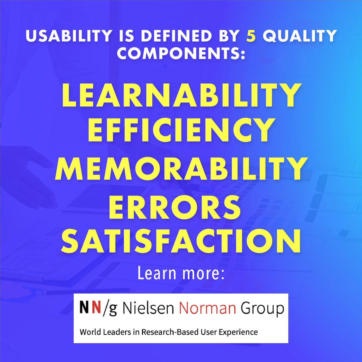 Elize_UX's tweet photo. What makes a product/site easy to use? This question is harder to answer than you may think. 🤔 Usability vocab provides a language for complaints, which then make them easier to tackle. Check out my instagram for full definitions! #uxdesign #uxjargon #uxmentor  #usability https://t.co/thGAJRuX3k