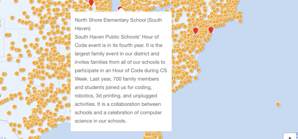 MrsColeSTEM's tweet photo. Come check out Hour of Code Night Thursday at 5:30 at North Shore Elementary!
#HourOfCode https://t.co/X2omcD01wq