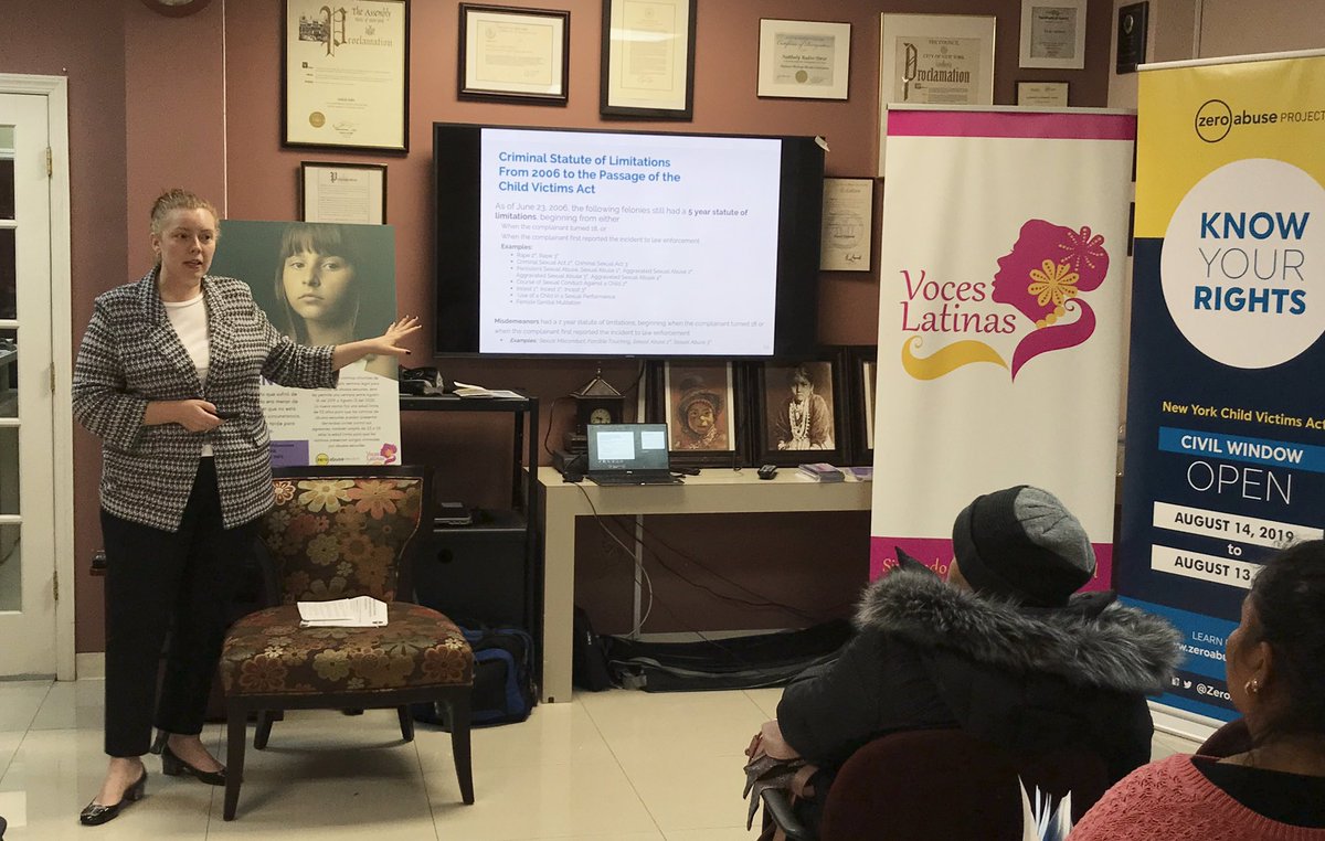 ZeroAbuseProj's tweet photo. Alison Andrews, of the Queens District Attorney’s Office, describes the criminal changes to the law under the new Child Victims Act.
#CVATalks #KnowYourRights https://t.co/zImJsphfUe