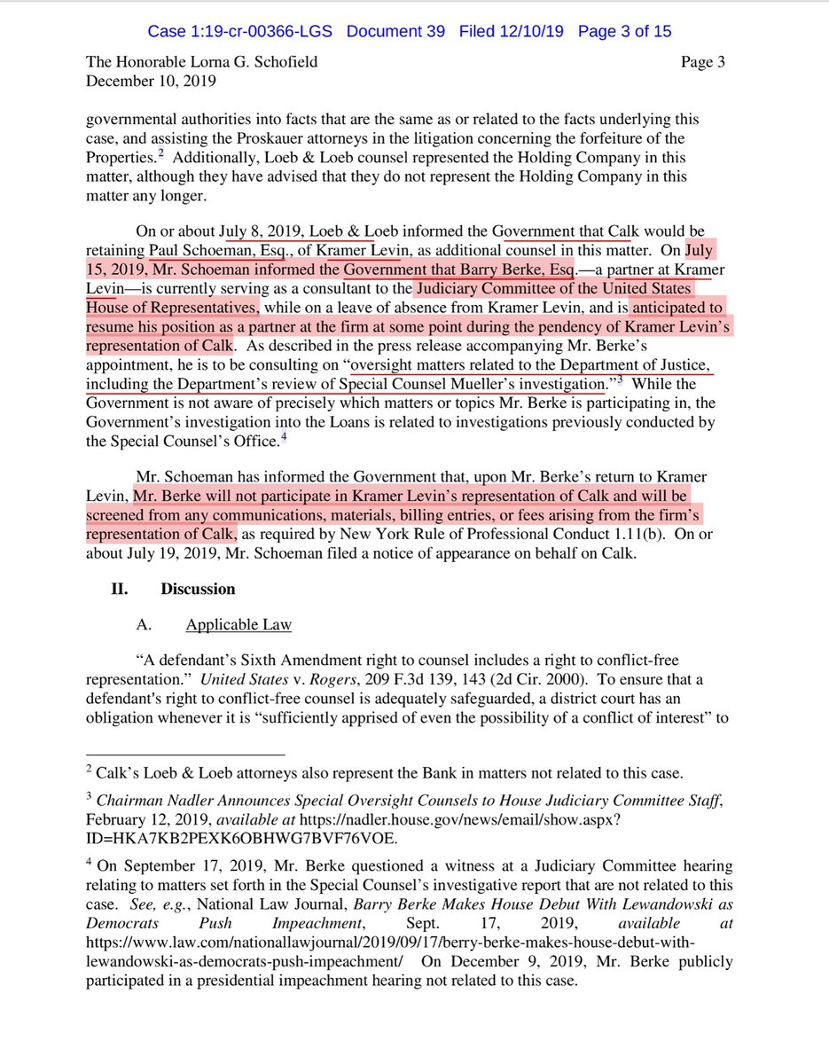 I want to be super clear here - today’s Letter/Motion by the Govt should NOT be used as a cudgel to attack the Govt, Defendant Calk or the House of Representatives. To do so would be intellectually dishonest. So don’t do it - the Govt is RIGHT to file this https://drive.google.com/file/d/1PIKT0ScmKbuWhJkldmSFgHmnKRgFJSsZ/view?usp=drivesdk