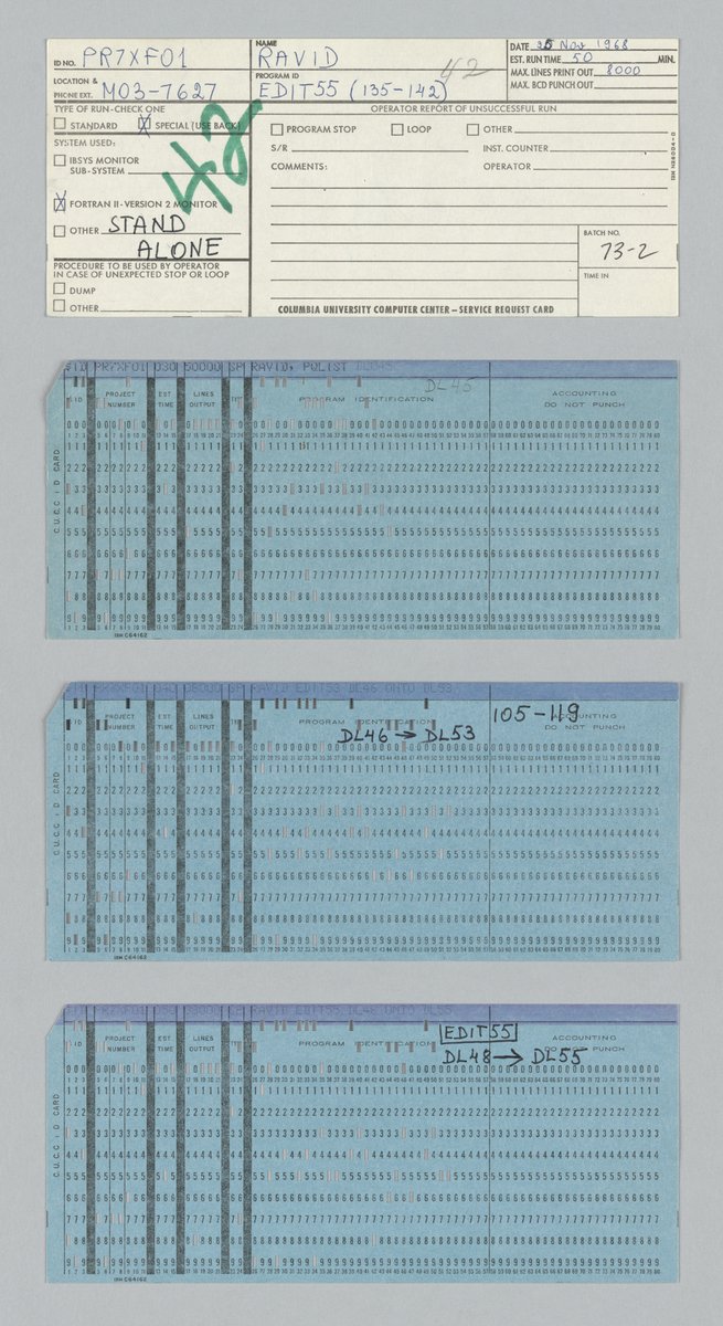 hchesner's tweet photo. A letter from Uriel Weinreich in 1962 for a VERY EARLY digital humanities project, plus some cards #lcaaj #histcomp #dhjewish
https://t.co/2yBFA7bUfM https://t.co/5ukMSQCIR0