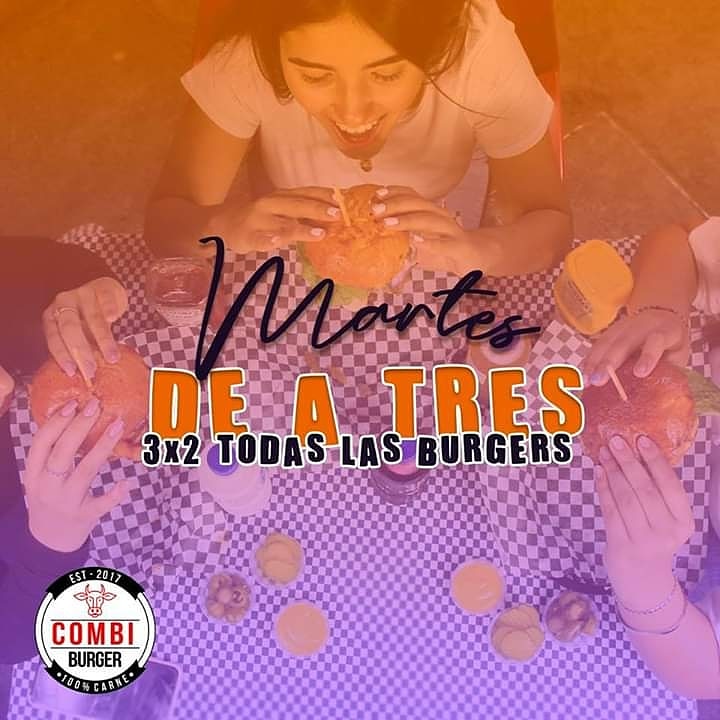 CombiBurger's tweet photo. Ya sabes que nuestros martes son especiales ¡porque tenemos promo! 🙆🏻‍♂️ Ven por 2 y llévate 3 🍔. #Burger #promo #martes #Delicioso #Hamburguesa #Hermosillo #Food .

Te esperamos desde las 7:00 PM en Blvd. Navarrete 90 Col.Valle Escondido. https://t.co/yHHIPPUVQ7