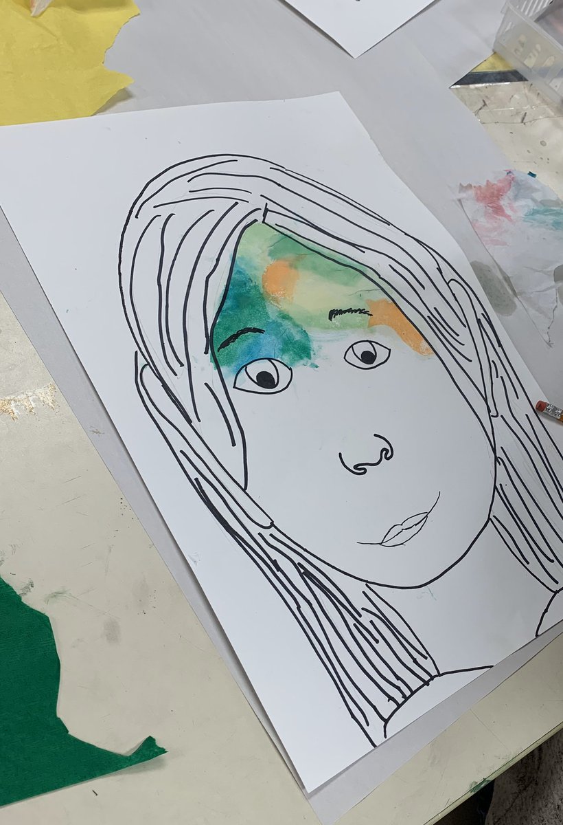 laes_art_J's tweet photo. Coming soon. Third grade Expressionist self-portraits. @LakeAnneES #laesdecember #dolphinpride #thirdgrade #ArtTeacher #ArtEducation #elementaryart #artclass #kidsart #Artteachersofinstagram #kidscreate https://t.co/jBkFaDimZF