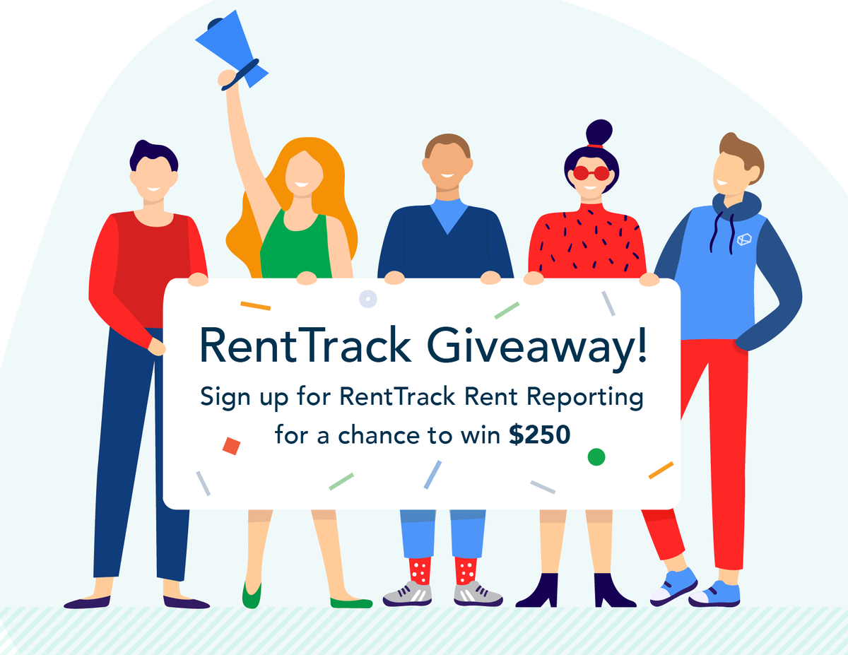 RentTrack's tweet photo. 5 DAYS LEFT! There is still time.

Sign up for RentTrack Rent Reporting before December 15th at midnight to be entered in our giveaway for a $250 Visa Gift Card! Visit the link: https://t.co/Pz9jYLeif0

Winner announced January 14th!  
This is not an ad.
#RentTrackGiveaway https://t.co/NKeK2pMWRR
