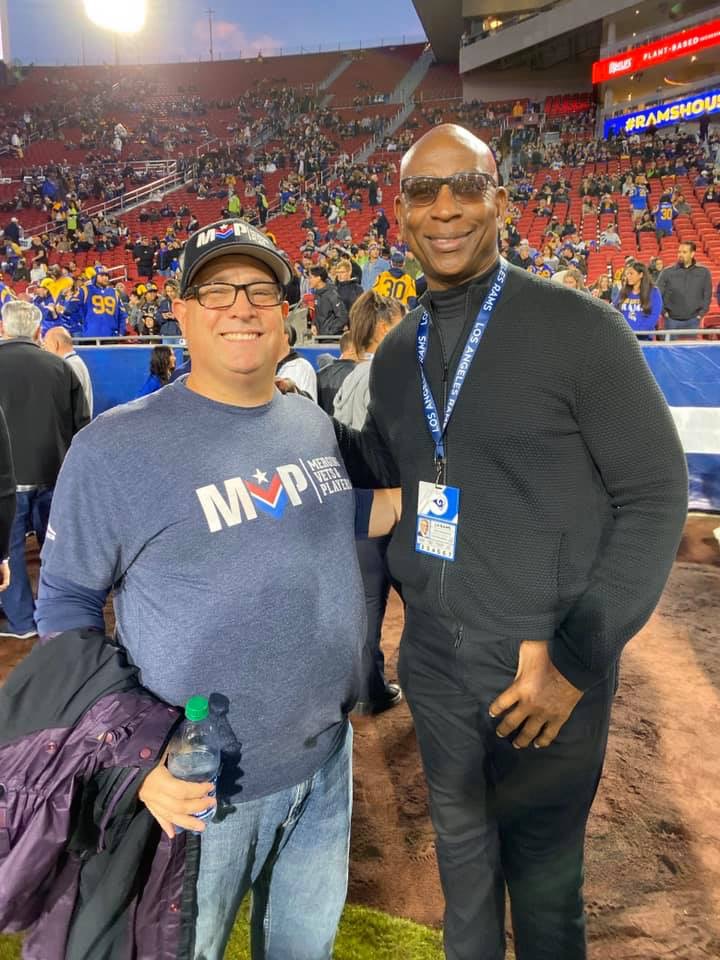 VetsandPlayers's tweet photo. Congratulations to MVP LA member Patrick Ketchum for being recognized as Hero of the Game by the @RamsNFL during their home game against the @Seahawks this past Sunday!

#mergingvetsandplayers #MVP #MVPLA #team #tribe https://t.co/i5cKJ3uyBr