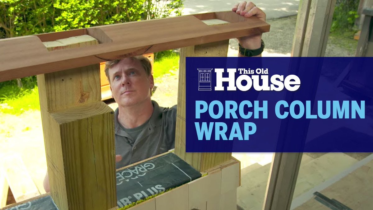How To Build A Porch Column Wrap | This Old House youtube.com/watch?v=qecQ3c…