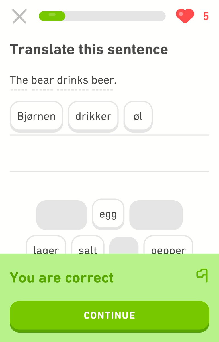 Ourgreatproject's tweet photo. Learning very useful sentences in Norwegian this week. Common phrases that come handy when exploring the fjords, including: 'The bear drinks beer' #OfCourseItDoes 🐻 🍻 #neverstoplearning https://t.co/gDFSrPJFYc