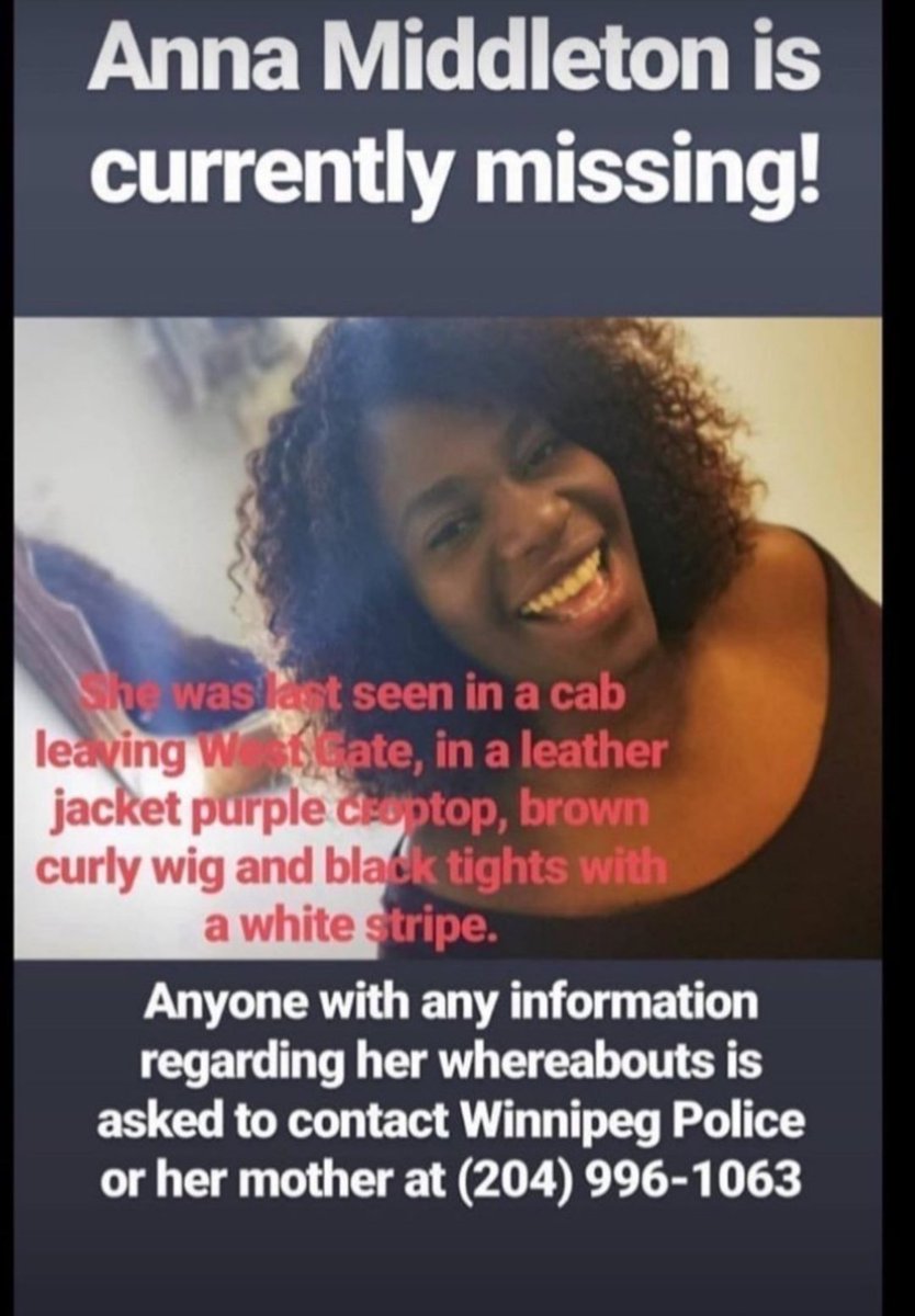 ShellTionne's tweet photo. My Friend Anna Is Still Missing... We are going on day 3 please if anyone knows anything or has seen her. She was last seen in the wosley areaon Sunday at around 2:30 in a cab we are unsure if it was unicity or Duffy's. https://t.co/9bV7r8xsgm