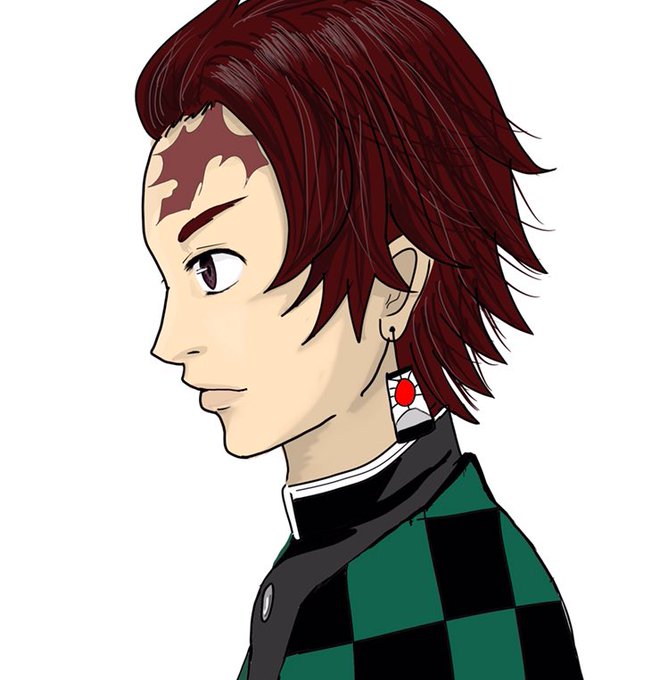 りつこさんがTwitterに投稿した竈門炭治郎(鬼滅の刃)のイラスト。