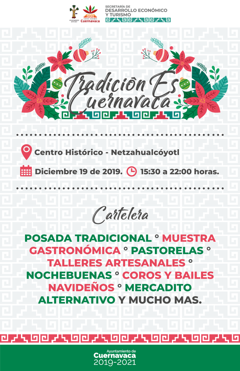 CuernavacaGob's tweet photo. ¡Rescatemos nuestra identidad, tradiciones y el consumo local de nuestra ciudad!

#TradiciónEsCuernavaca #JuntosHacemosCuernavaca #RespiraCuernavaca #VivaCuerna #VisitaCuerna #VenaCuerna #EligeCuerna #ViveCuerna #Diciembre #Navidad #FiestasDecembrinas #Cuernavaca #México https://t.co/APyiChd34t