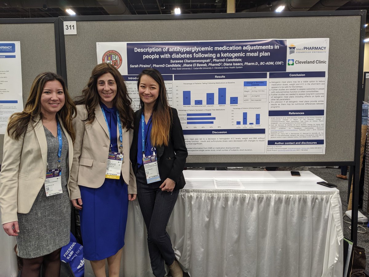 DianaMIsaacs's tweet photo. My students. I learned one changed her whole post graduation plan because she loved my rotation so much! #ASHP19 #diabetes #directpatientcare https://t.co/zg3L5yzq9R