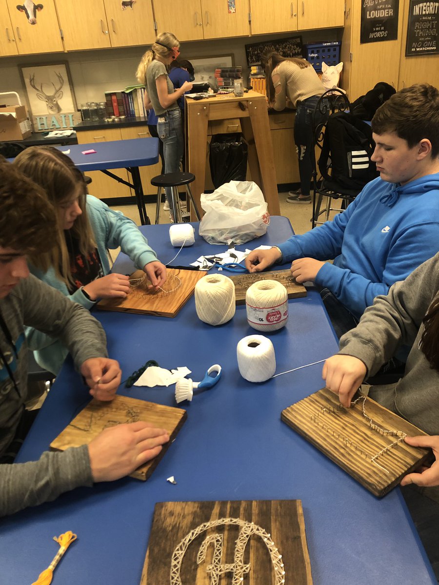 Carpentry and nail art project in Principles of Ag. Learning lots and making memories! <a href="/LampasasFFA/">Lampasas FFA</a>