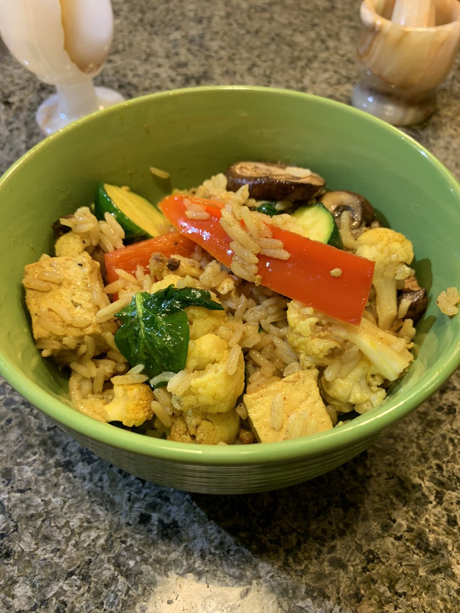 I made Paella tonight with no evil foods chorizo, mushrooms, artichokes, and bell peppers 