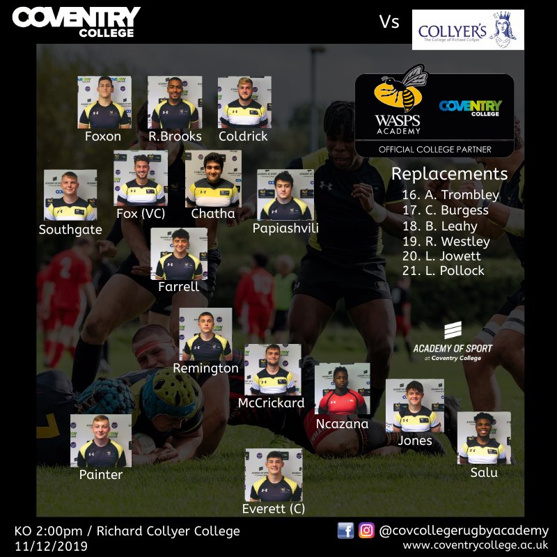 Coventry College Rugby Academy on Twitter: 
