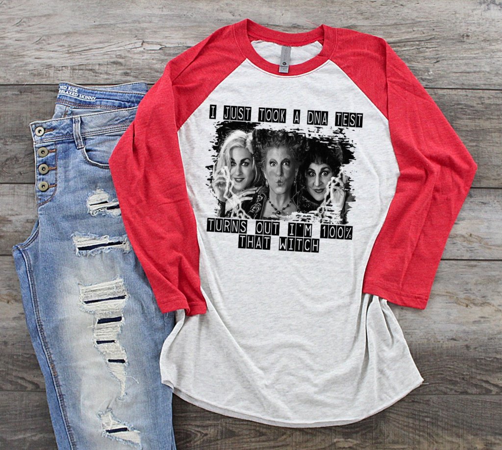 creartivemind's tweet image. I Just Took A DNA Test and Turns Out I’m 100% That Witch Halloween Autumn Fall Graphic Raglan Unisex T-Shirt creartivemind.com/product/i-just…