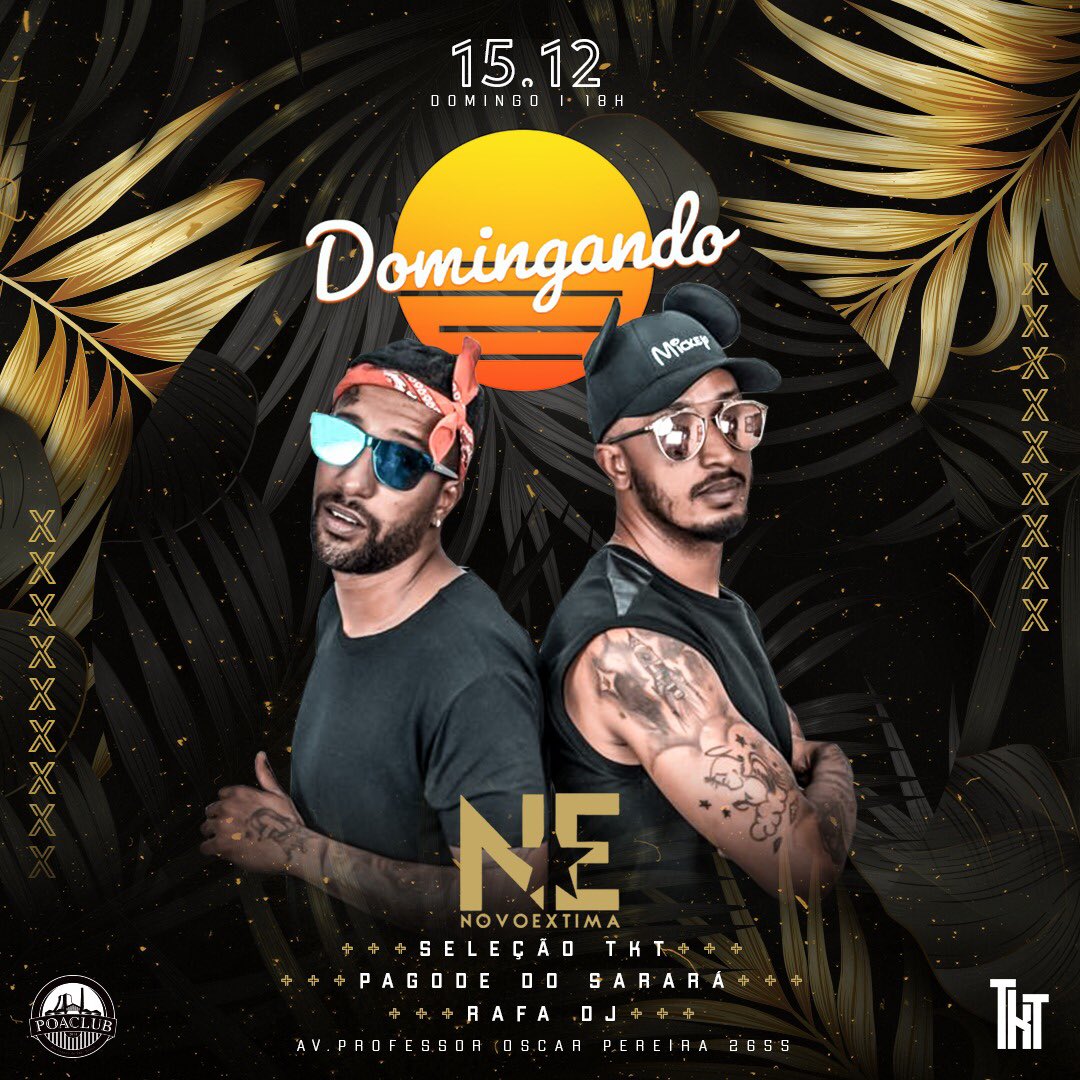 tktproducoes's tweet photo. Quem poderia prevê eu aqui domingando com você ? 🎶 

Convoca geral e vem pro #Domingando no #Poaclub!!
@Rafadjoficial #NovoExtima
#selecaotkt https://t.co/NbOyhXSlKN