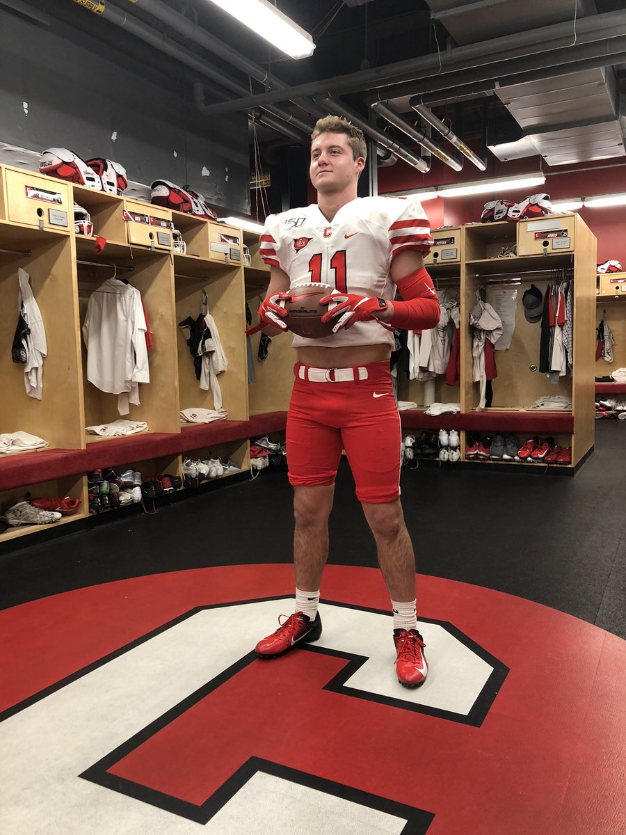 CoachKidwell's tweet photo. Proud to announce that I have committed to Cornell University to continue my academic and football career. Thank you to everyone that has helped mold me to get me to this point. Go Eagles and Go Big Red🔴🐻 @BigRed_Football https://t.co/MpAWQvIgLh
