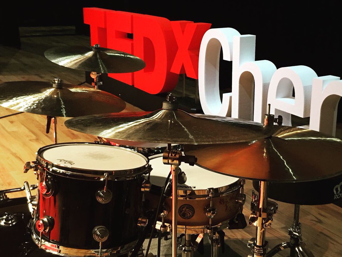 NolaTurtle's tweet photo. Had a fun little gig this afternoon with The Honey Empire
Super cool being part of the @TEDTalks event! And even more fun playing music in such a beautiful theater! @PaisteNation @dwdrums
#paistenation #paistecymbals #dwdrums #predatorpercussion #remo #gigs #music #tedtalks https://t.co/o8HYSW725v