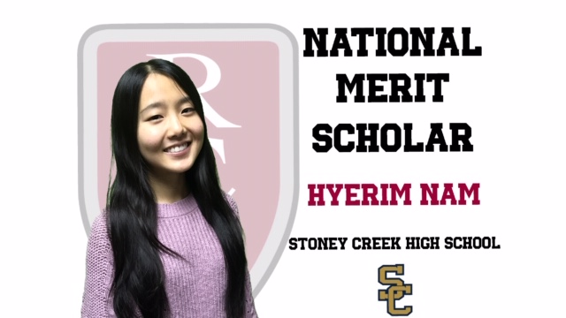 Congratulations to Hyerim Nam, National Merit Scholar from <a href="/WeAreSCHS/">Stoney Creek High School</a>. #RCSpride