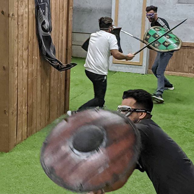 BattleArcheryCA's tweet photo. Medieval combat is serious stuff!! Wage war with your friends in a safe and fun environment!! #birthday #medieval #war #battlearchery https://t.co/GCwW6P4OAs https://t.co/MigDihYSRv