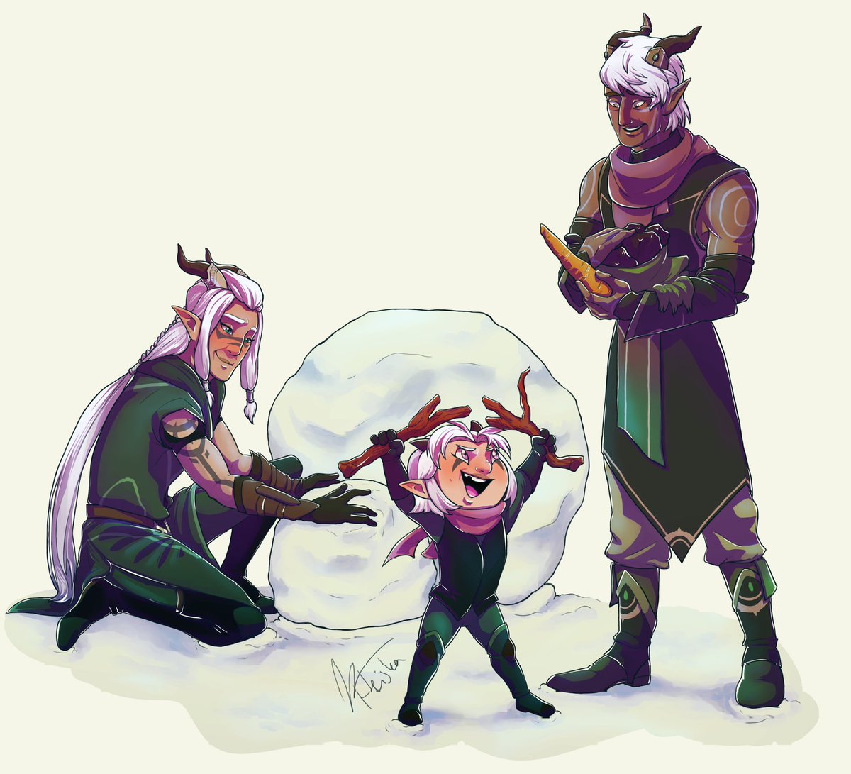 Do you wanna build a snowelf?
#TheDragonPrince #tdpart #ruthari
#tdpfanart #fanart