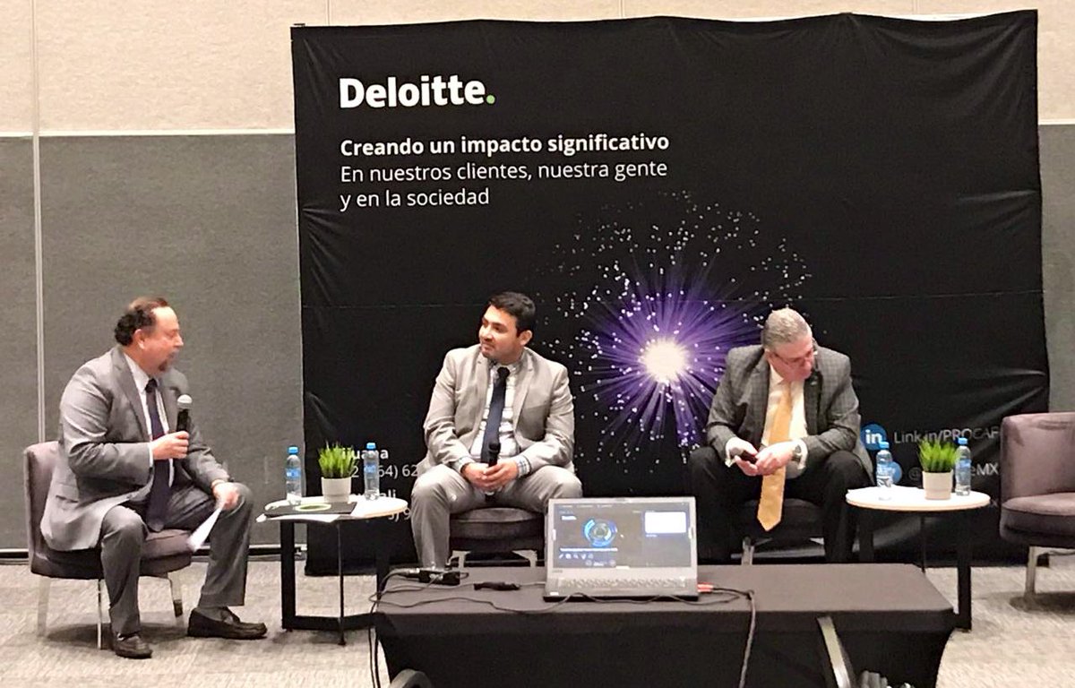 DeloitteMX's tweet photo. Se realizó la última sesión de #PROCAF en Tijuana, nuestros Socios de Impuestos, Gonzalo Gómez y Gilberto Gómez, contaron con invitados especiales, líderes en su industria, quienes nos compartieron los retos y oportunidades que traerá la Reforma Fiscal 2020. https://t.co/FV4TCFmSSz