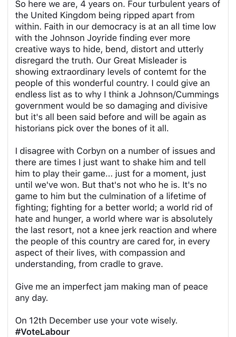 Siobhan3Leigh's tweet image. @jeremycorbyn you’re an amazing man💕❤️ #BiasBBC #VoteLabourDecember12
