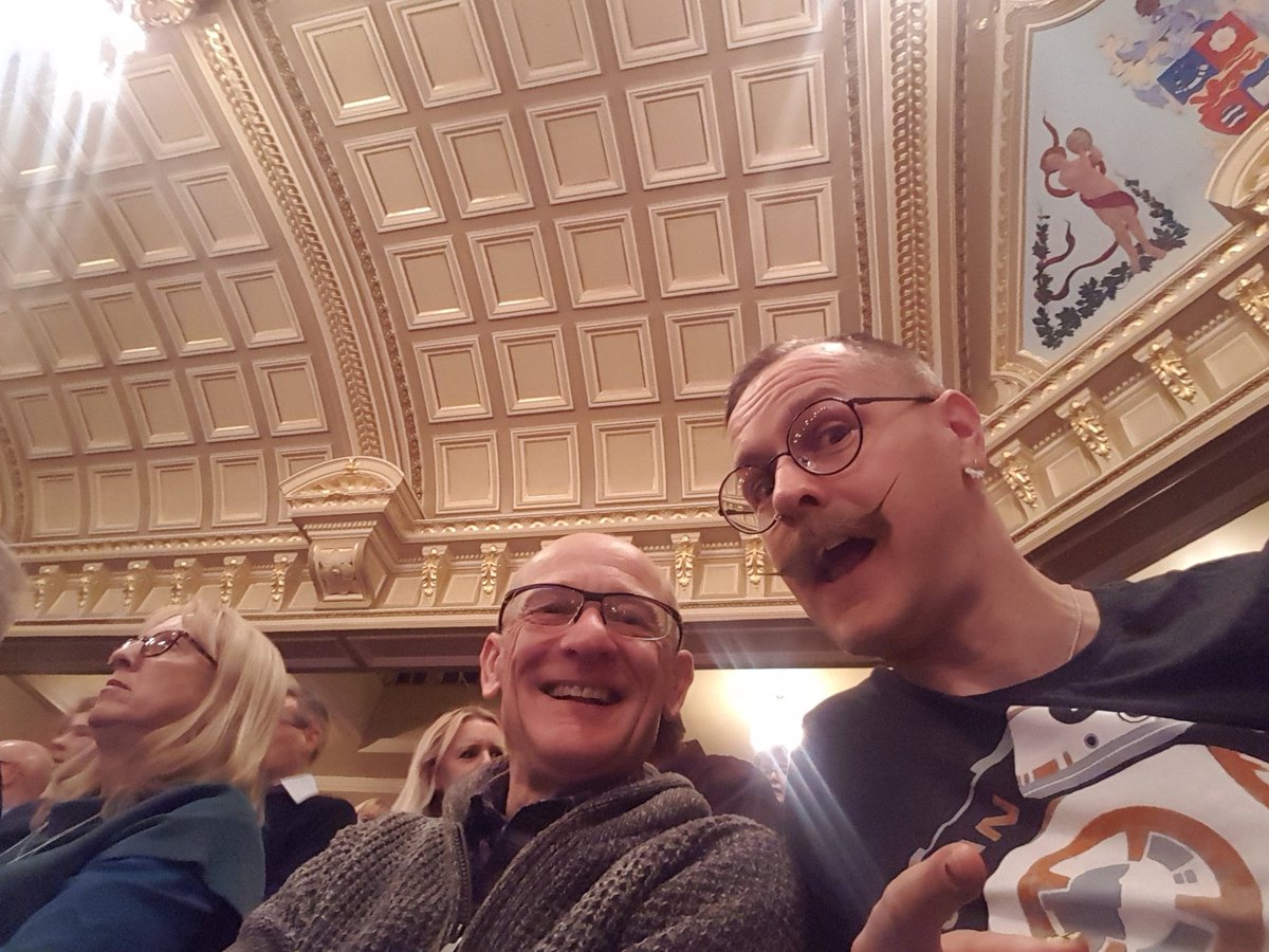 Another great show with my dad from @GrumpyOldRick at the superb @RoyalHallEvents #Harrogate @HarrogateFest!
Some #bowie @yesofficial @YESfeaturingARW #kingarthur and #christmas, perfect! Thanks Rick you are a legend!