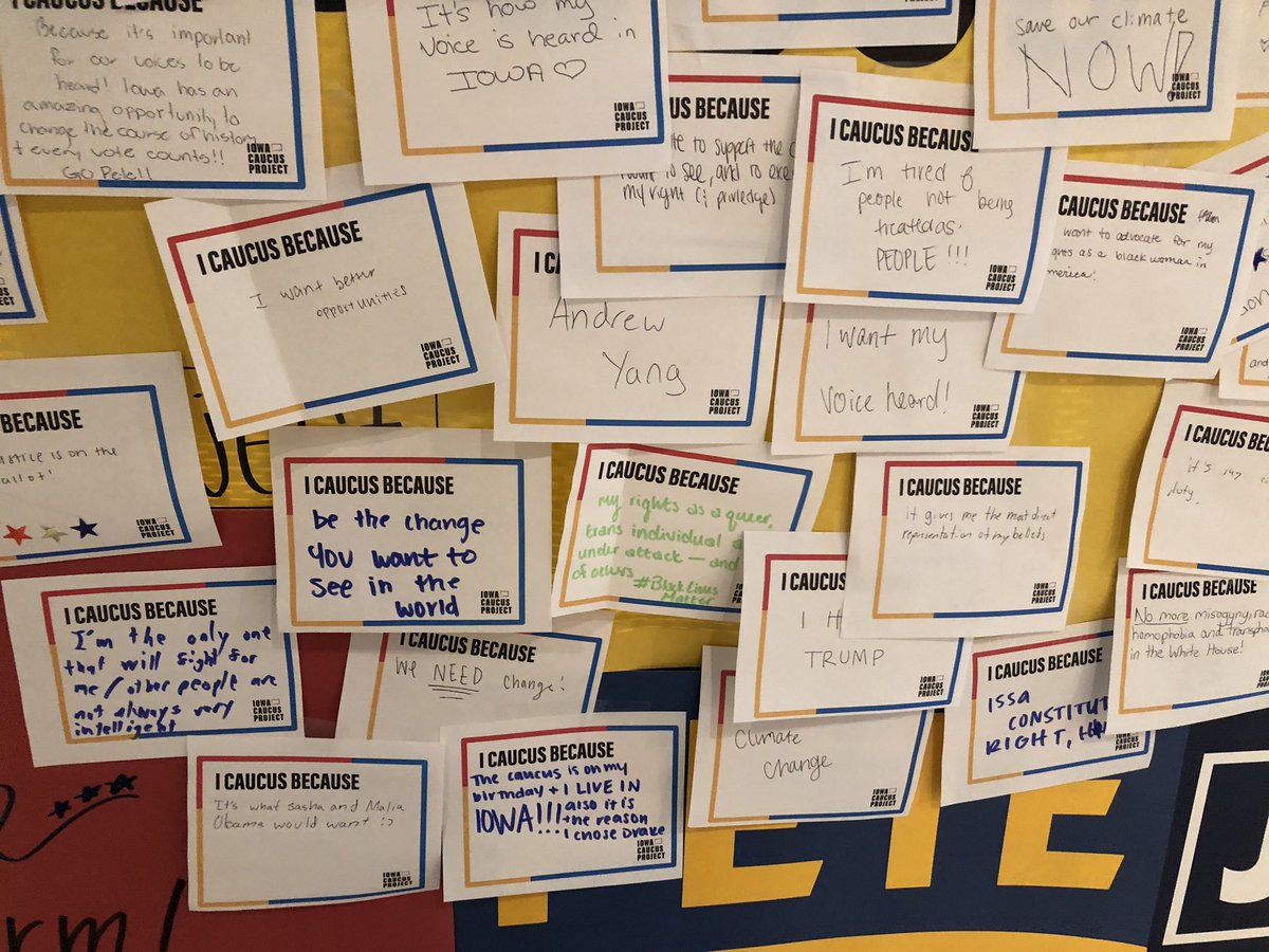 IAStartingLine's tweet photo. At @DrakeUniversity, some reasons students are caucusing: https://t.co/YolYw4kdkA