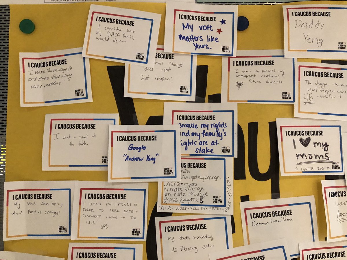 IAStartingLine's tweet photo. At @DrakeUniversity, some reasons students are caucusing: https://t.co/YolYw4kdkA
