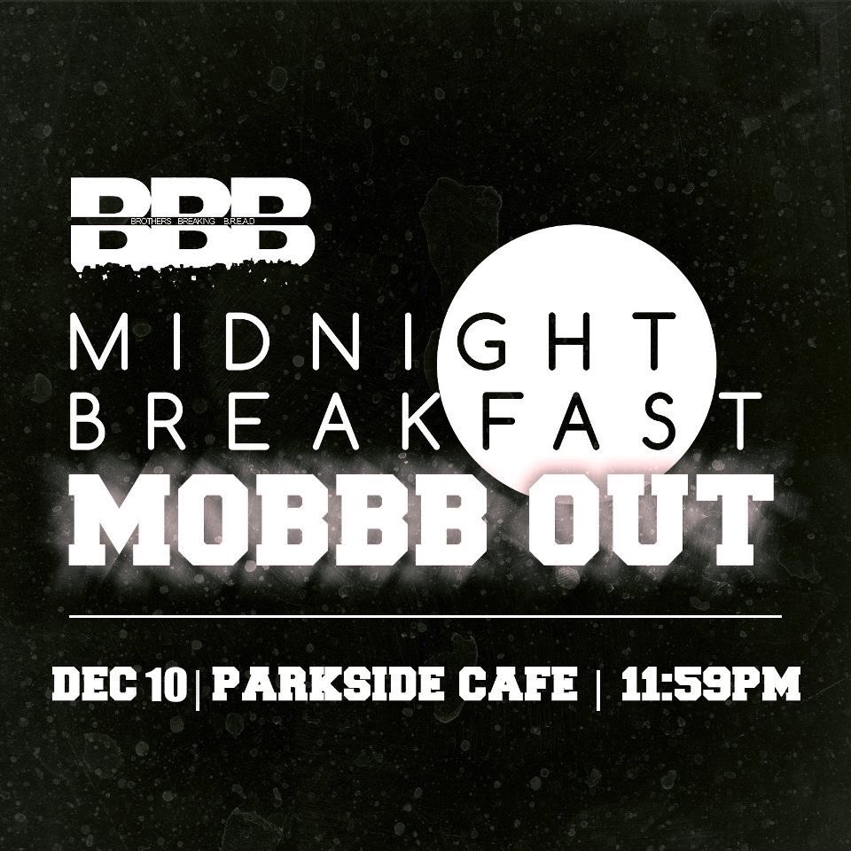 USCBBB's tweet photo. If you haven’t heard of it by now... 🤷🏾‍♂️
BBB has a tradition of Mobbbing Out to Midnight Breakfast at Parkside and we get all the black Trojans together ⚡️ We know finals suck, but at least we can vibe to some music and eat some free food at midnight while turning up together ✊🏾 https://t.co/2KSASeEjMV