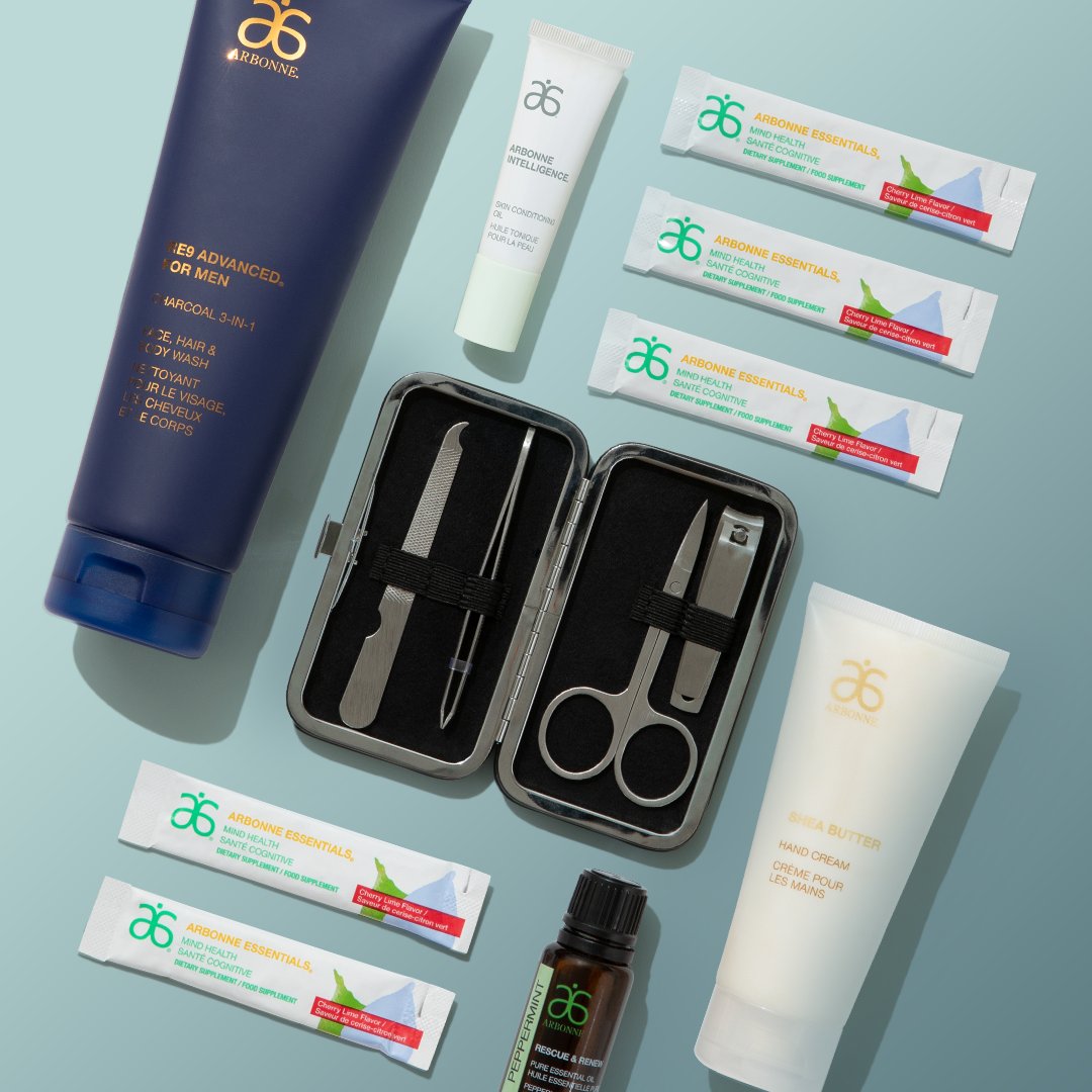 Look and feel sharp all around with the Limited Edition Well Groomed Men's Value Set! It comes with key products to help you conquer the day, the NEW RE9 Advanced® for Men Charcoal 3-in-1 Face, Hair &amp; Body Wash and an exclusive grooming kit. Get 36% off as a Preferred Client!