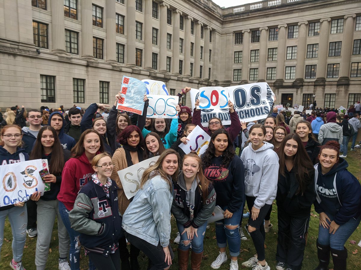 ZylinskiWill's tweet photo. Save our School Rally in Trenton. Lacey students learn how to make a difference. @laceyschools https://t.co/sBADdXKN9m