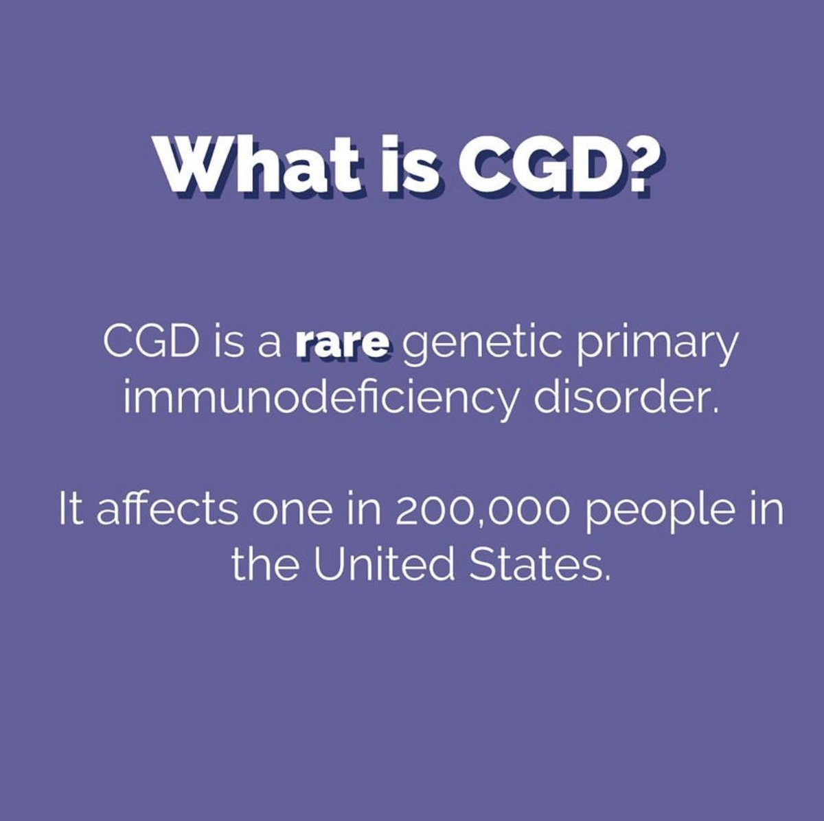 What is #CGD? CGD is a rare genetic primary immunodeficiency disorder. It affects 1 in 200,000 people in the #UnitedStates and Evan is one of them. Help him by registering to be a #stemcell donor today: go to join.bethematch.org/Cure4Evan