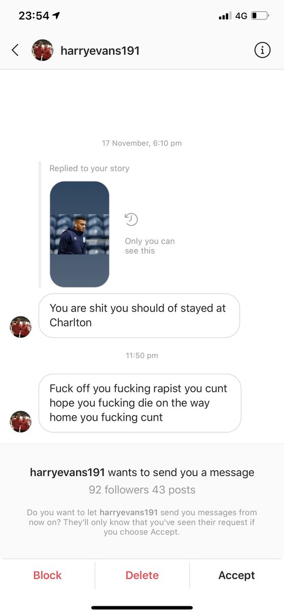 karlangrant's tweet photo. Not one to look into things like this. But really? Is this what a game of sport is doing to people... Given them the right to say things like this? Disappointed as I spent 10 good years at Charlton. Should be ashamed! https://t.co/4oWX6cZA7e