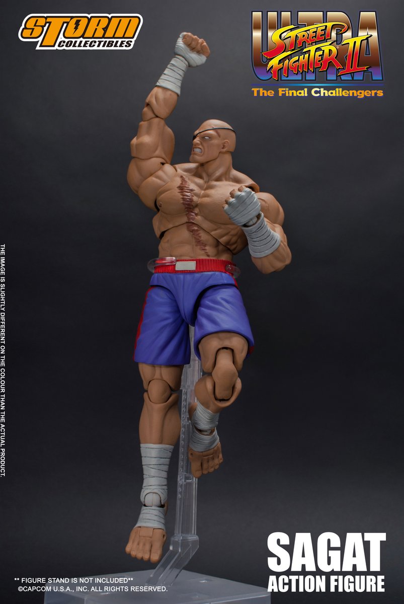BandaiCollect's tweet image. RT and follow @BluefinBrands &amp;amp; @StormCollectUs for a chance to win a Sagat action figure from #StormCollectibles. BONUS entry if you tag 2 fellow Street Fighter fans.