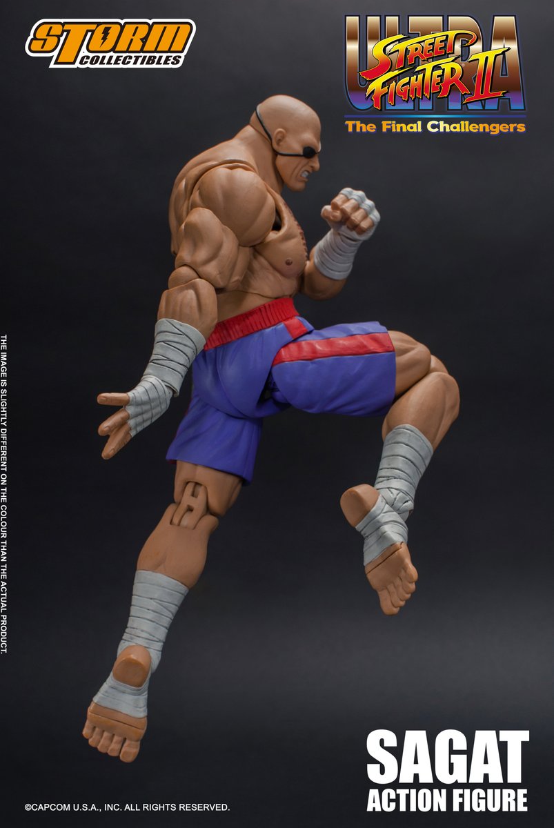 BandaiCollect's tweet image. RT and follow @BluefinBrands &amp;amp; @StormCollectUs for a chance to win a Sagat action figure from #StormCollectibles. BONUS entry if you tag 2 fellow Street Fighter fans.