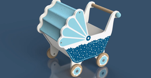 3DSProChannel's tweet photo. #SOLIDWORKS Visualize allows you to turn your ideas like this wooden toy pram into reality. Download the model by clicking below. #SWVisualize https://t.co/39uw4wU98T https://t.co/6Tt7qU6NOC