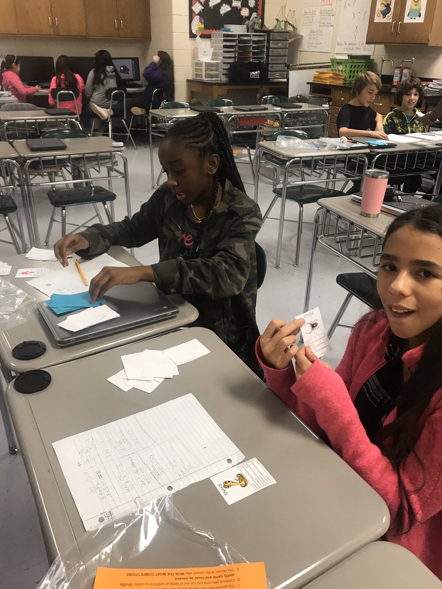 RehobothRoad's tweet photo. 6th grade math feels like a game today! #TheMustangWay #MasterTeachers @RRMS6math @ThrashMath https://t.co/yeM1QBc4Fn