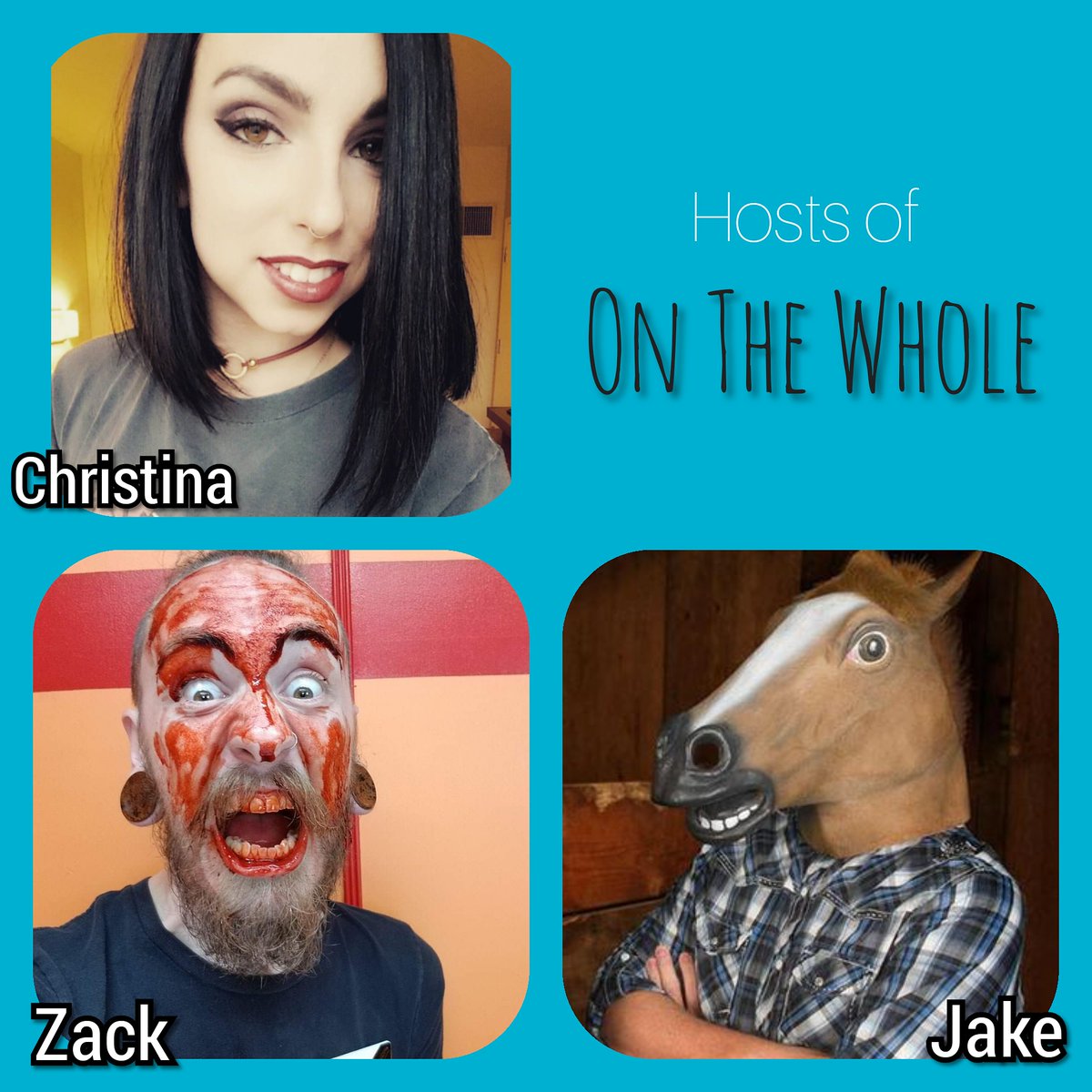 OnTheWhole3's tweet photo. Get to know the hosts of your new favorite comedy podcast, On The Whole! Comment below with questions or suggestions and we'll answer with our crazy, explicit, nonsense as usual. #podpeople #podernfamily #funny #explicitcontent #comedypodcast #2guysandagirl https://t.co/IkVkG4ed3C