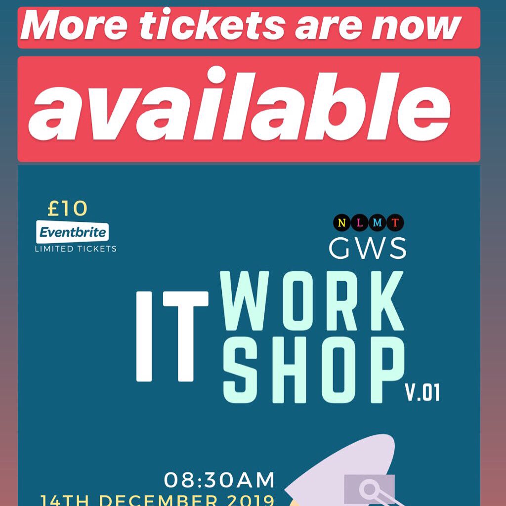 tosyn800's tweet photo. Nolimit GWS IT Workshop 01 

Featuring: 

Interview PREP | Mock Interview  
HTML | CSS 
Project Management
CV Clinic

Check it out here: 

https://t.co/ERT13zxGub https://t.co/wCmxkRtT0l