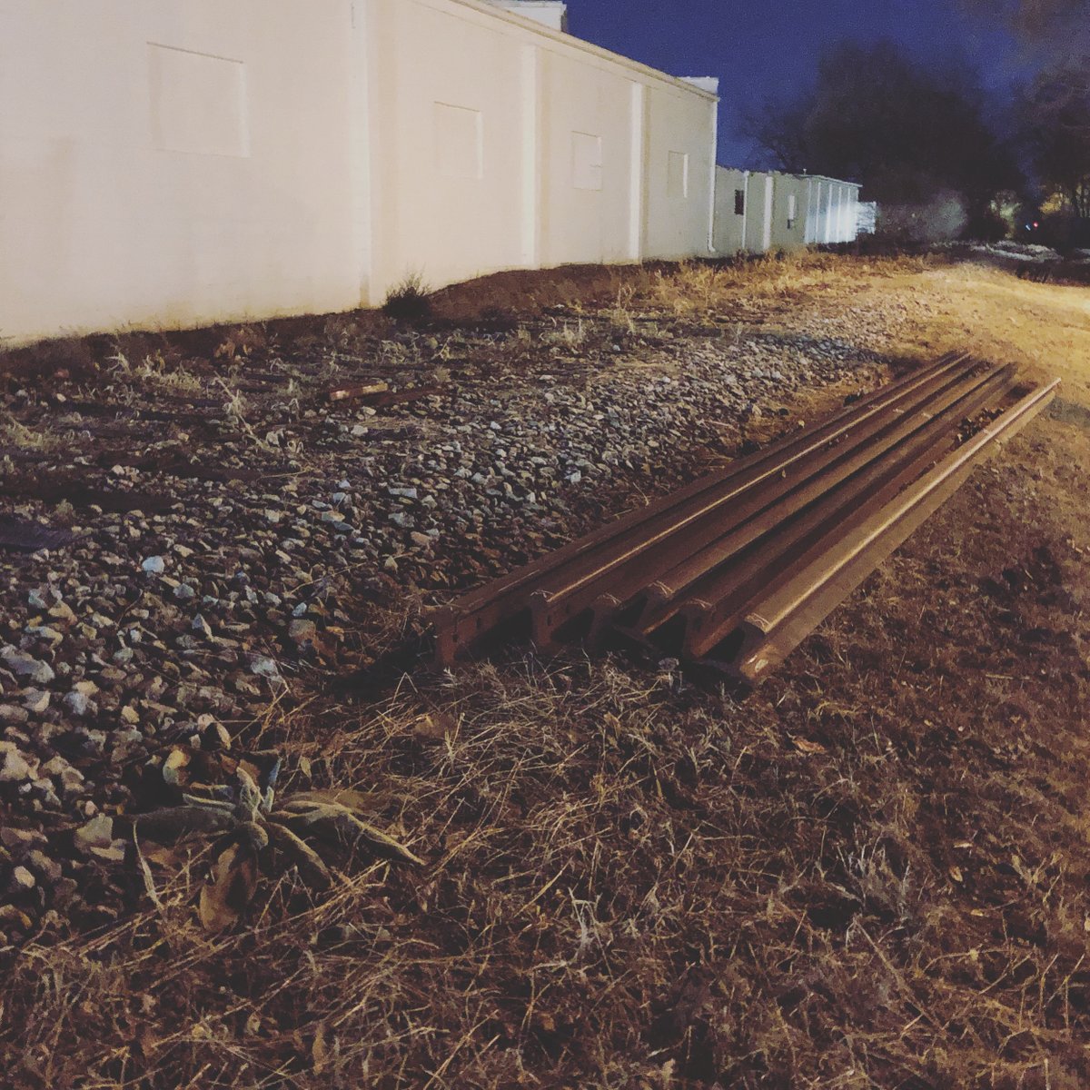 I didn’t get to the tap room before dark, but the rails got pulled today in preparation for the new @nickelplaterailtrail !! We are so ready for this project! #blackcircle #craftbeer #expansion #trail #nickelplate @refinery46works